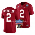 Men's Alabama Crimson Tide #2 Jase McClellan 2022 Sugar Bowl Crimson NCAA College Football Jersey 2403ZJRE7